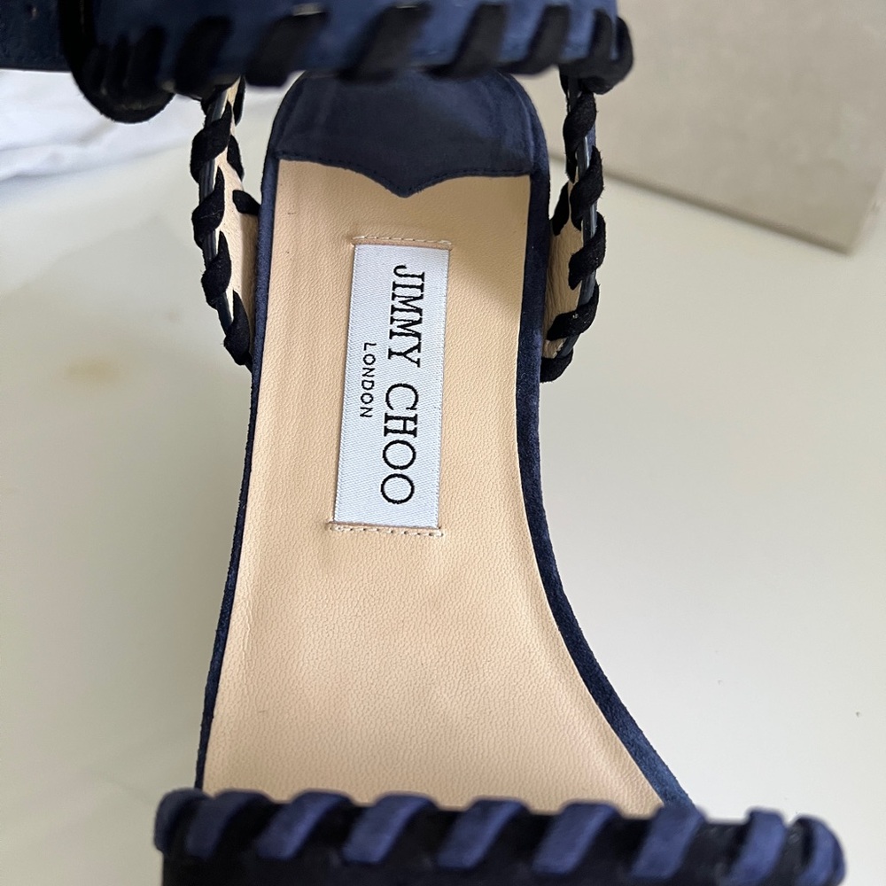 Jimmy Choo Abigail Blue Espadrille Wedge - Picture 5 of 7